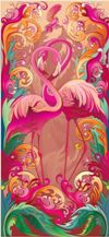 Gigantografia esclusiva "Flamingo dipinto"